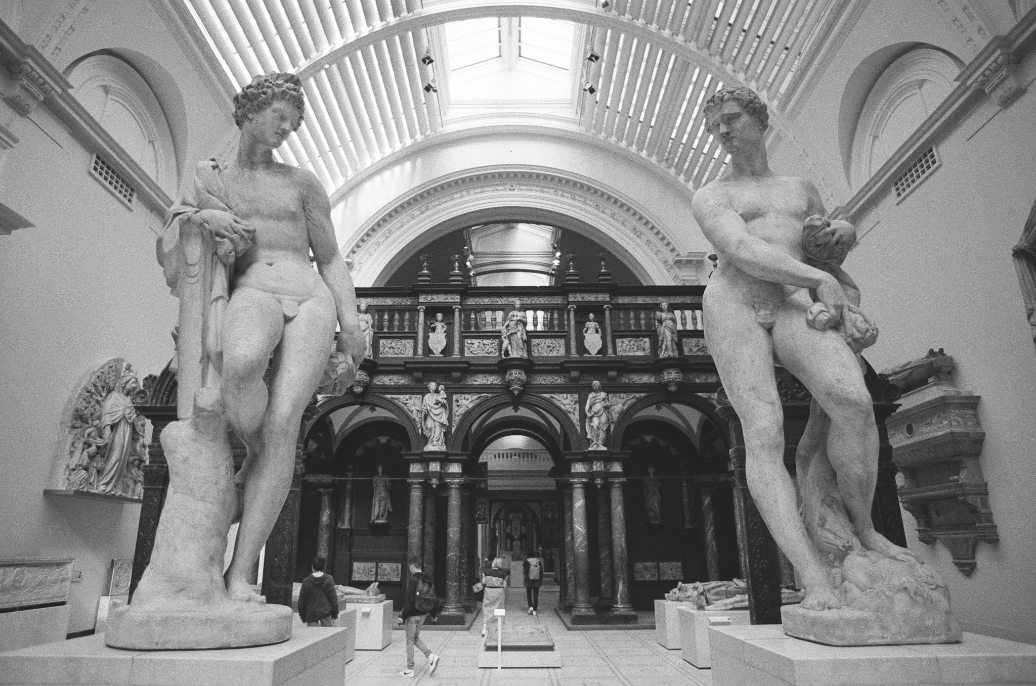Two large Roman statues in the British Museum