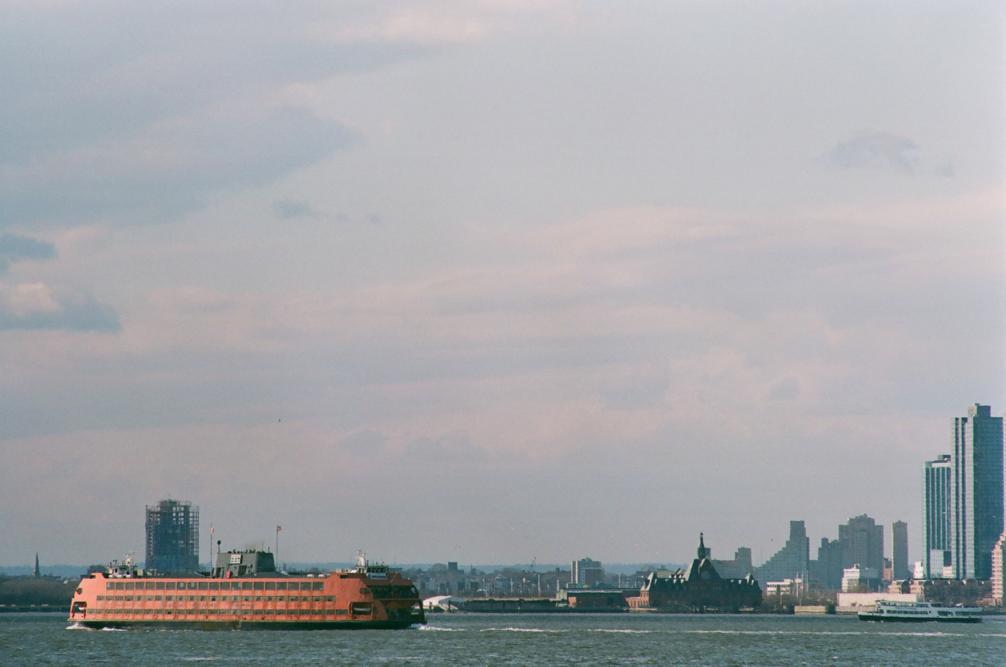 Staten Island Ferry crossing to Staten Island